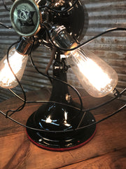 Steampunk Industrial Fan Lamp / Antique Robbins & Myers Fan  / Lamp #1820 sold