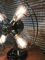 Steampunk Industrial Fan Lamp / Antique Robbins & Myers Fan  / Lamp #1820 sold