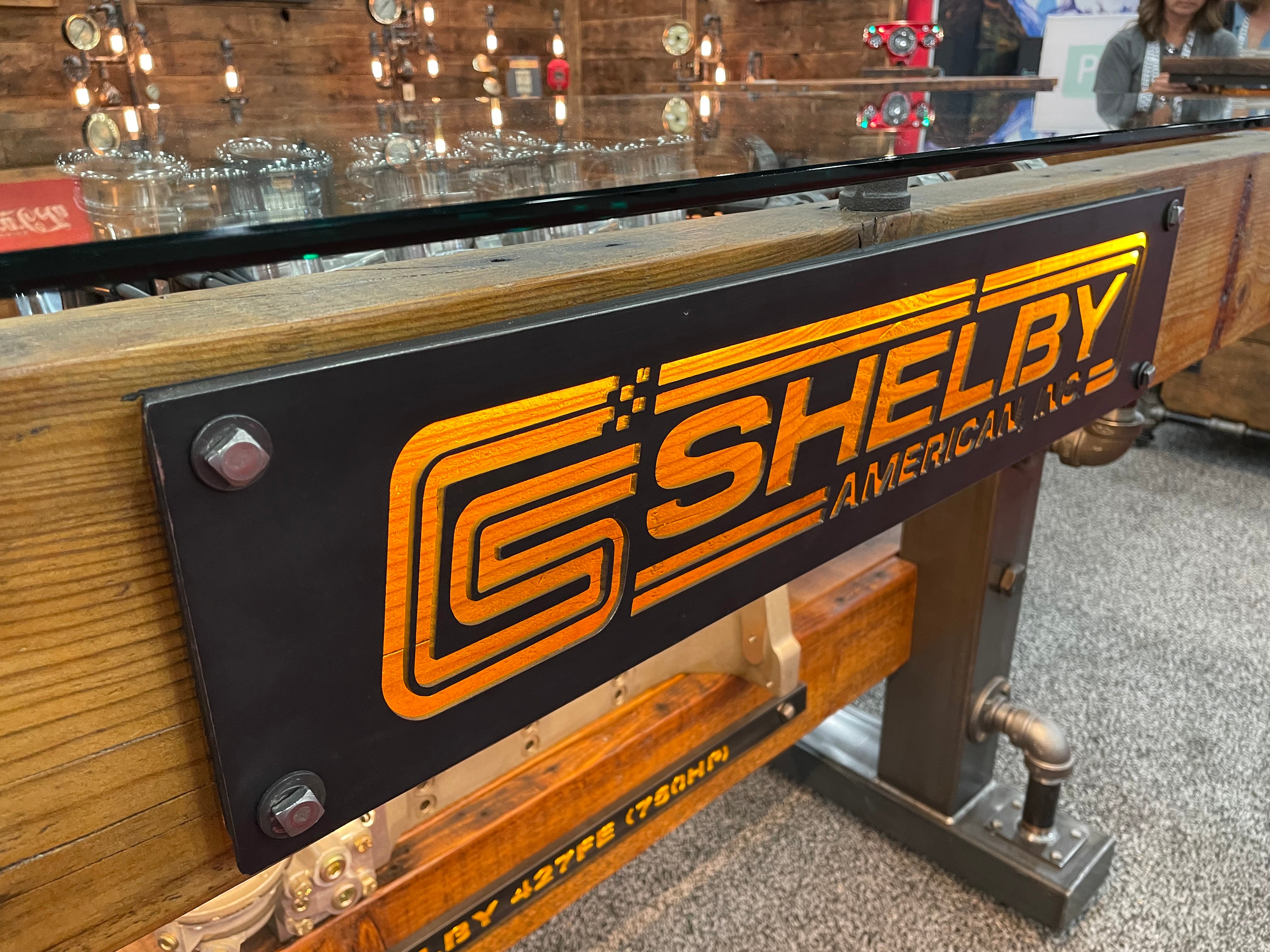Industrial Pub Height Carroll Shelby 427 FE Engine Table #3400