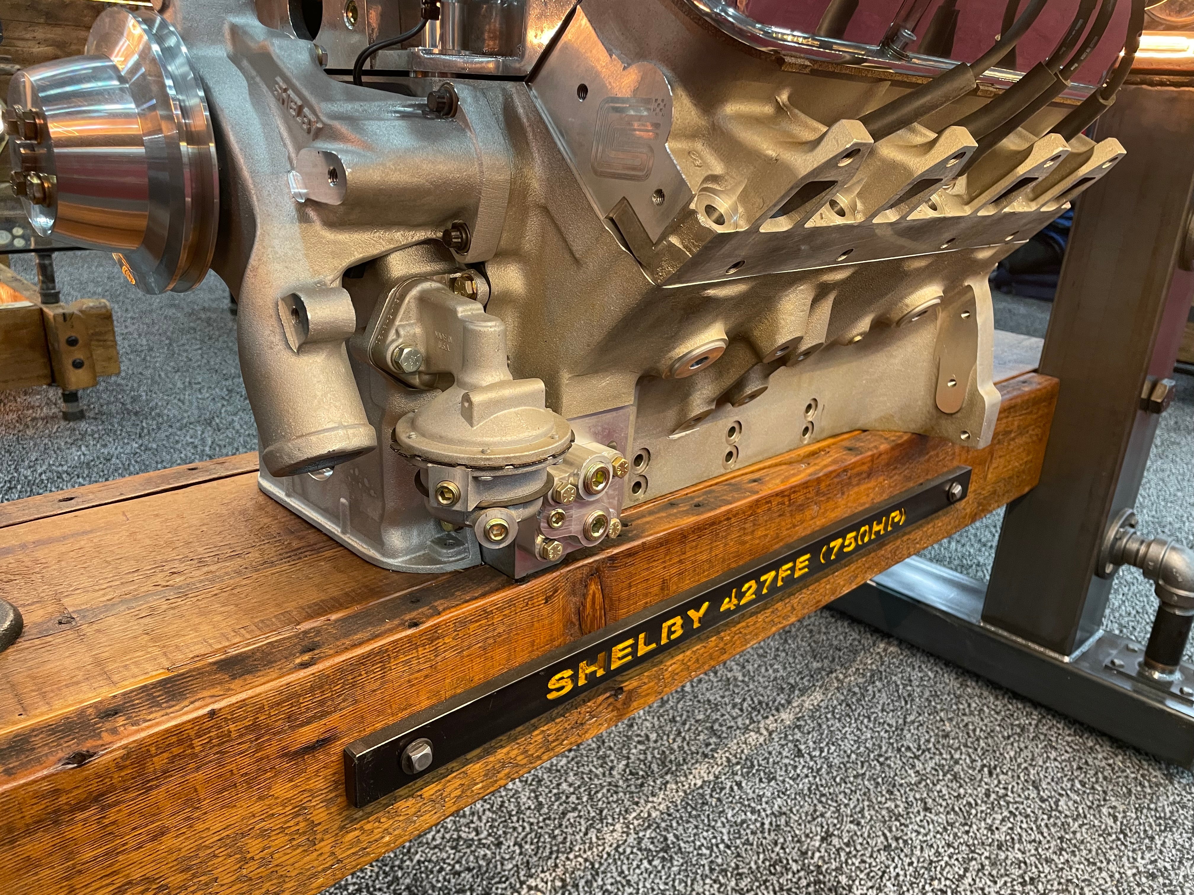 Industrial Pub Height Carroll Shelby 427 FE Engine Table #3400