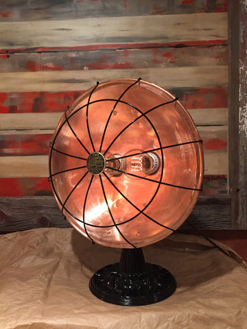 Steampunk Antique Art Deco Heater Lamp #DC6