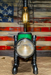 Honda Trail 70 Vintage Headlight Bucket Lamp / Candy Emerald Green / Lamp #DC176