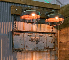 Steampunk Industrial / Willys Tailgate Wall Light / Sconce / Barnwood / Lamp sold